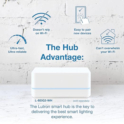 Lutron Claro Smart Switch for Caseta Lighting, for LED Lights, 5 Amp, - Image 4