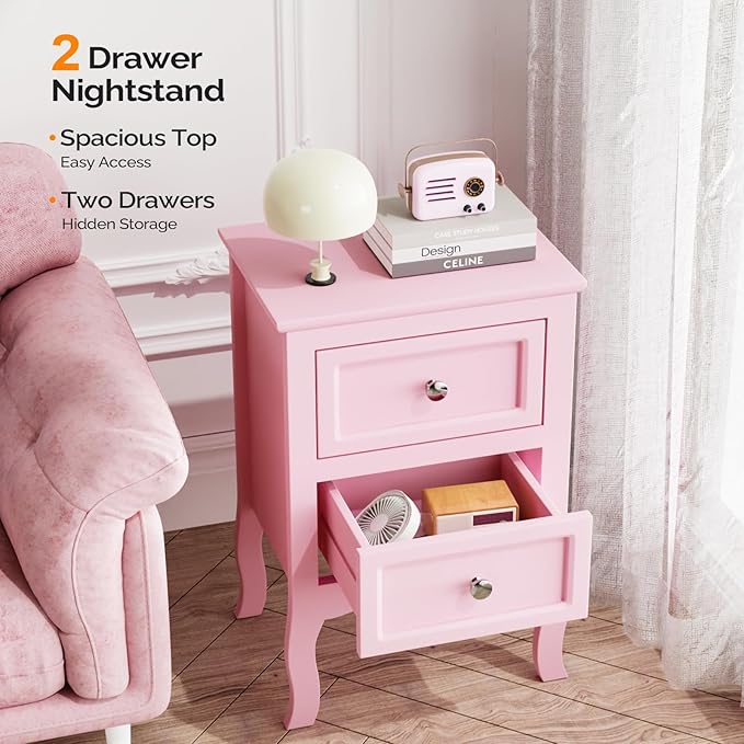 Bonnlo Nightstand Set of 2, Nightstands - Image 7