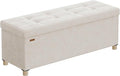 SONGMICS Storage Ottoman Bench, Folding Storage Chest, 15 x 43.3 x 15.7 Inches by SONGMICSbySONGMICSHOME
