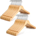 TOPIA HANGER Wooden Hangers 48 Pack, 0.28-inch Slim & Durable Clothes Hangers by TOPIAHANGER