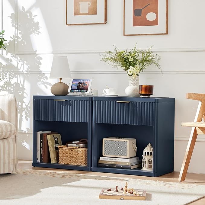LEYAOYAO Fluted Nightstand - Image 2