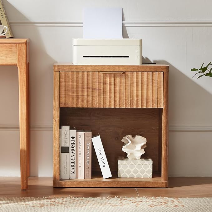 LEYAOYAO Fluted Nightstand - Image 8