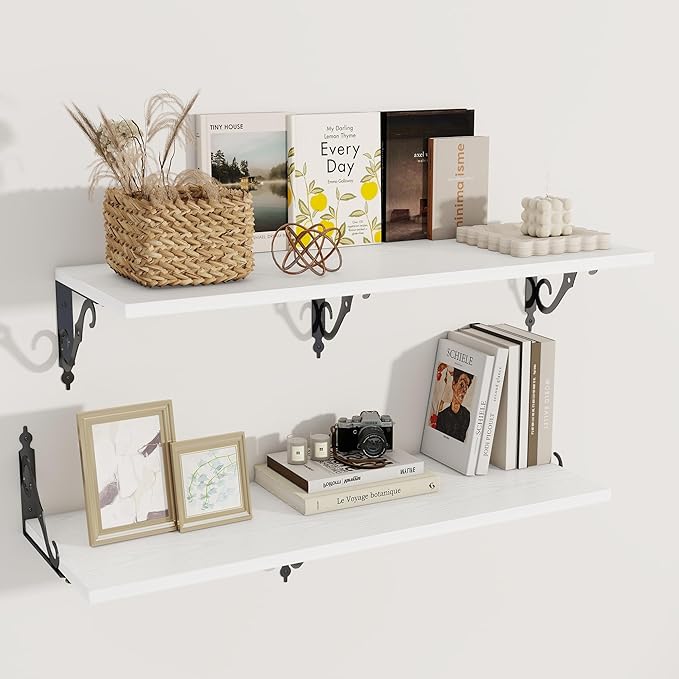 Dreamland Deep Floating Shelves, Wide Display Shelf Wall Mounted by Dreamland