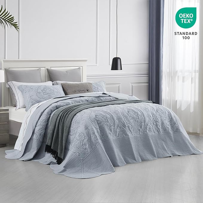 CHIXIN Bedspread Coverlet Set Queen Size - Image 2