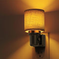 L LOHAS LED Night Lights Plug into Wall, Linen Fabric Cylinder Decor Night Light by LLOHASLED