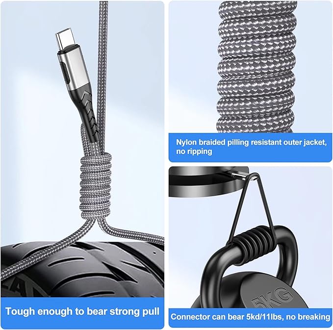 Durcord USB C Charger Cable, Upgarded 2Pack 1ft Fast ChargingUSB Type C - Image 4