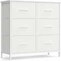 SONGMICS Dresser for Bedroom, Chest of Drawers, TV Stand, 6 Non-Woven Fabric by SONGMICSbySONGMICSHOME