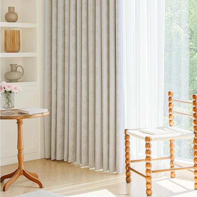100% Boho Blackout Curtains 84 Inches Long - Image 5