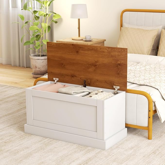 LOKO 35.5” Storage Chest, Lift Top Storage Box - Image 2