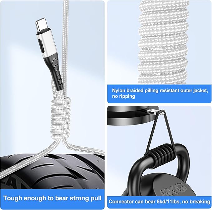 Durcord 2Pack 10ft Fast USB Type C Charging Cable - Image 4
