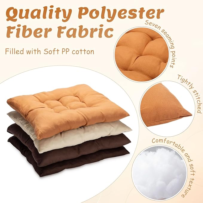 Geetery 12 Pcs Floor Pillows for Classroom Bulk Square Seating Cushions for - Image 3
