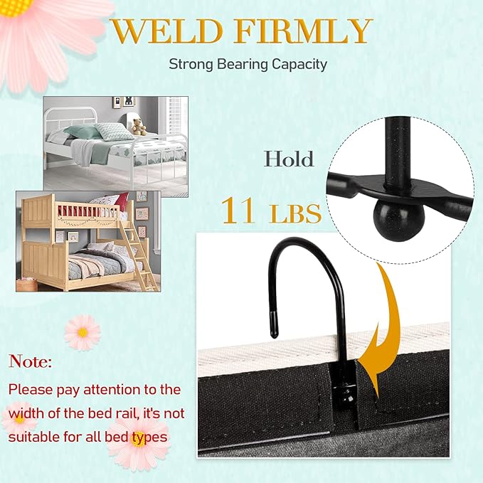 Ozzptuu Bedside Storage Caddy/Bedside Hanging Storage Bag - Image 2