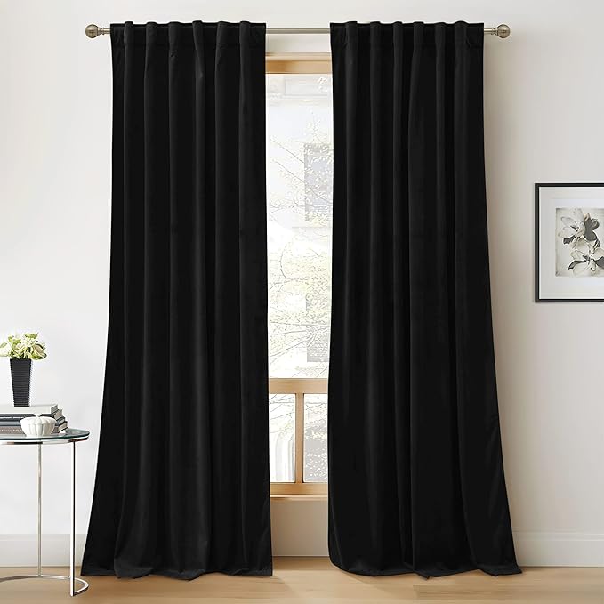 RYB Home Velvet Curtains 96 inches by RYBHOME