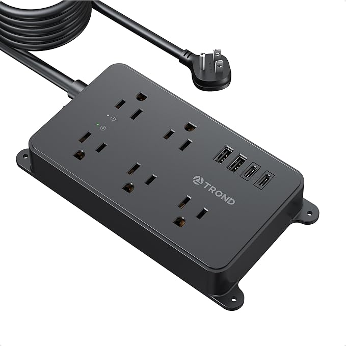 TROND Surge Protector Power Strip, 15ft Long Extension Cord, ETL Listed by TRONDOfficial