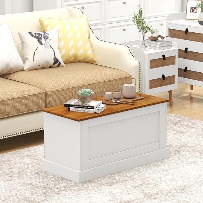LOKO 35.5” Storage Chest, Lift Top Storage Box - Image 4