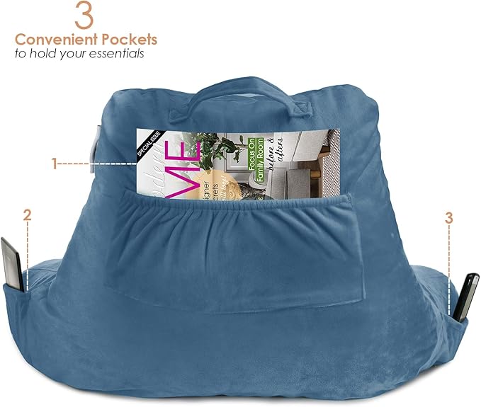 Nestl Reading Pillow with Shredded Memory Foam, Designed - Image 5