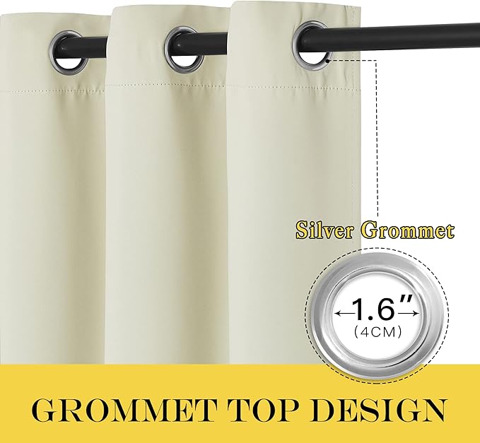 NICETOWN Sliding Door Curtain 108 inches Long - Image 3
