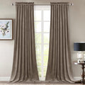StangH Taupe Velvet Curtains Premium Thermal Insulated Drapes by StangH