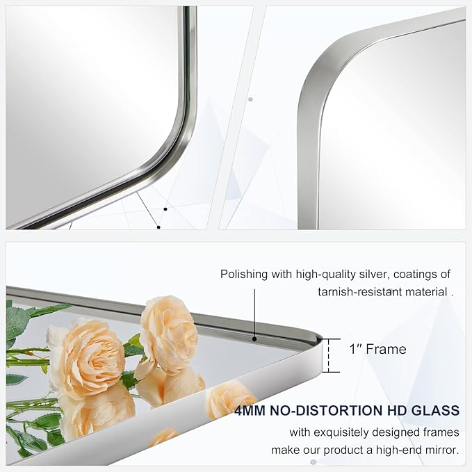 ANDY STAR Chrome Bathroom Mirrors - Image 7