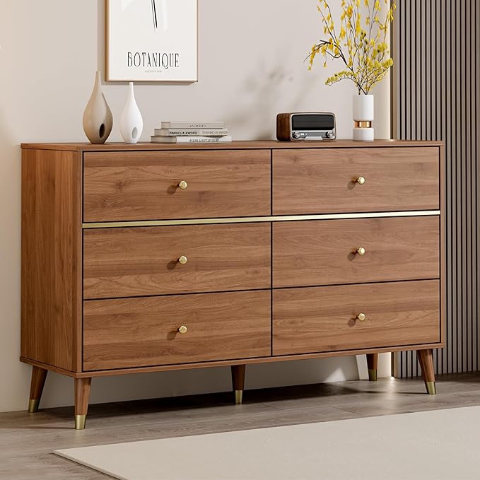 6 Drawer Dresser, Wooden Bedroom Drawer Dresser by Chrangmay