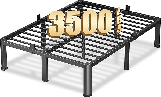 14 Inch California King Heavy Duty 3500 lbs Bed Frame by VIPSHOW