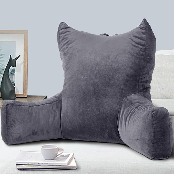 Neustern Reading Pillow for Sitting in Bed Adult, Back Pillow for Bed Shredded by Neustern