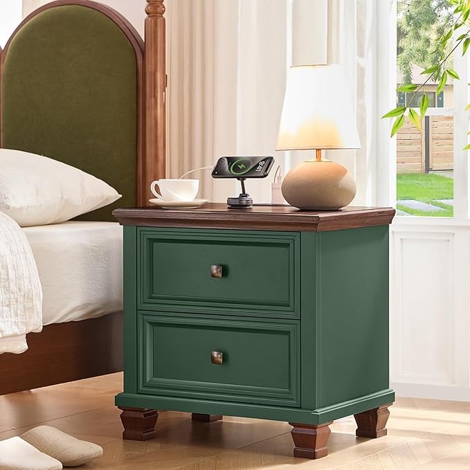 SAVOR LIFE Farmhouse Nightstand - Image 3