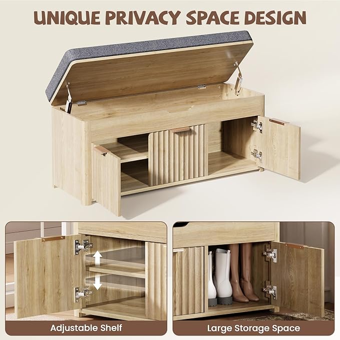 Shoe Bench with Storage - Image 7