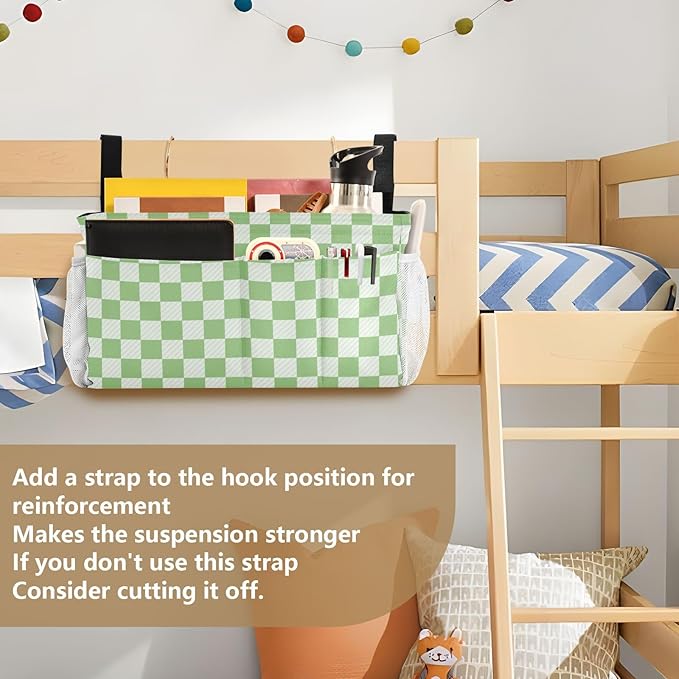 Bedside Caddy Hanging Bunk Bed Caddy Bed Organizer Hanging Pocket - Image 6
