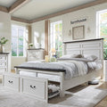 Farmhouse Queen Size Bed Frame by AITJUNZ