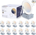 POWERASIA 12 Pack 4 Inch Ultra-Thin LED Recessed Ceiling Light by POWERASIA