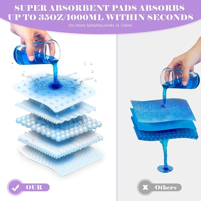 Commode Liners with Absorbent Pads - Image 3
