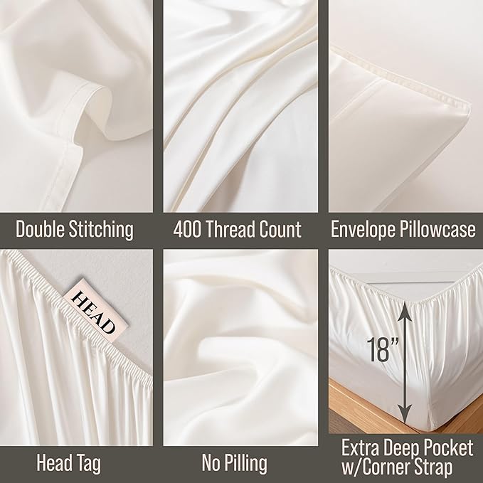 Bella Coterie Luxury Bamboo Viscose King Size Sheet Set | 100% Organically - Image 3