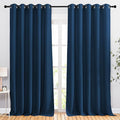 NICETOWN Moroccan Blue Blackout Living Room Curtains 110 inches Long, Grommet by NICETOWN