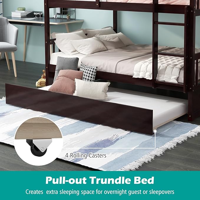 Giantex Full Over Full Bunk Bed - Image 5