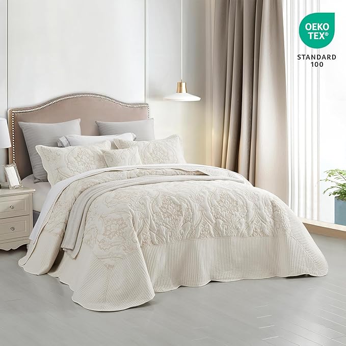 CHIXIN Bedspread Coverlet Set Queen Size - Image 2