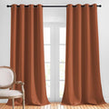 NICETOWN Blackout Burnt Orange Curtains 108 inch Long 2 Panels by NICETOWN
