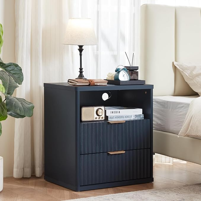 LEYAOYAO Fluted Nightstand - Image 3