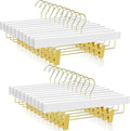 TOPIA HANGER White Wooden Pants Hangers by TOPIAHANGER