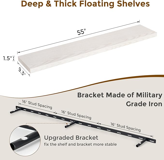 Fun Memories 55 Inch Floating Shelves - Image 3