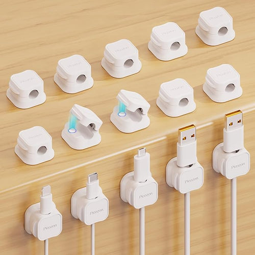 15 Pack Magnetic Cable Clip Organizer Cord Holder, Picozon Adhesive Cable by Picozon