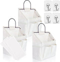 Kanrichu 3pcs Small Wall Hanging Organizer Bag, Linen Fabric Door Hanging by KANRICHU