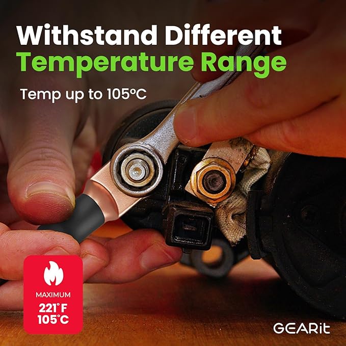GEARit 8 Gauge Ground Wire Kit, All-in-One Kit: Crimping Tool, 15 Lugs - Image 7