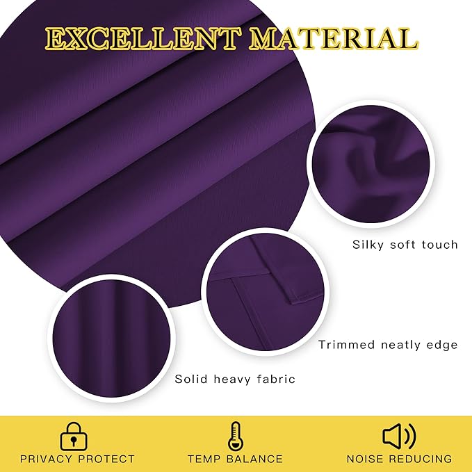 NICETOWN Blackout Curtains 120 inch Length - Image 2