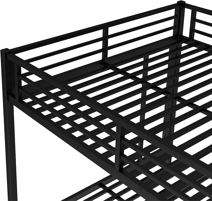 Upgraded Version Thicken Stronger Metal Heavy-Duty Queen Over Queen Bunk Bed - Image 8