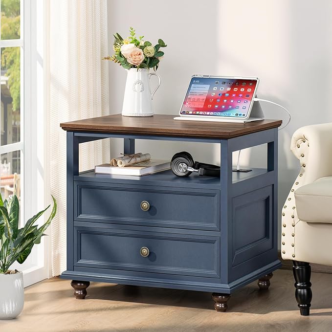 Farmhouse Nightstand Set of 2 - Image 2