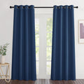 NICETOWN Moroccan Blue Blackout Curtains 84 inch Length 2 Panels, Grommet by NICETOWN