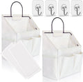 Kanrichu 2pcs Small Wall Hanging Organizer Bag, Linen Fabric Door Hanging by KANRICHU