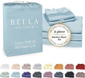Bella Coterie Luxury Bamboo Viscose Split King Size Sheet Set | 2 Fitted Sheets by BC