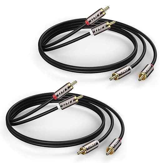 J&D RCA Cable, 2RCA Male to 2RCA Male Stereo Audio Cable by JDTech